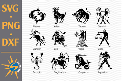 Horoscope SVG, PNG, DXF Digital Files Include