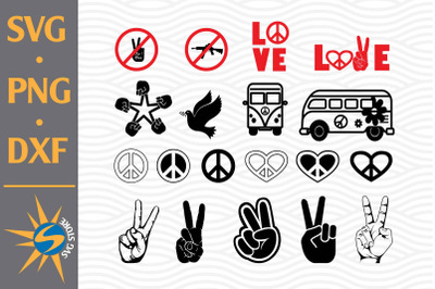 Peace Sign SVG, PNG, DXF Digital Files Include