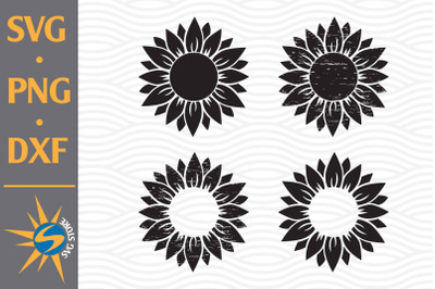 Sunflower SVG&2C; PNG&2C; DXF Digital Files Include