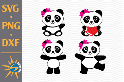 Panda SVG, PNG, DXF Digital Files Include