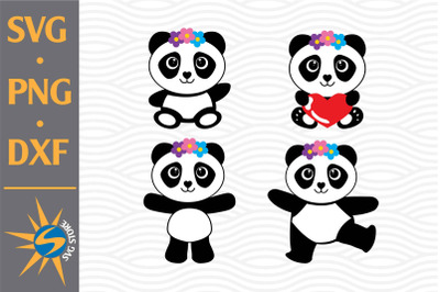 Panda SVG, PNG, DXF Digital Files Include