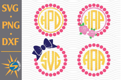 Pearl Monogram SVG&2C; PNG&2C; DXF Digital Files Include