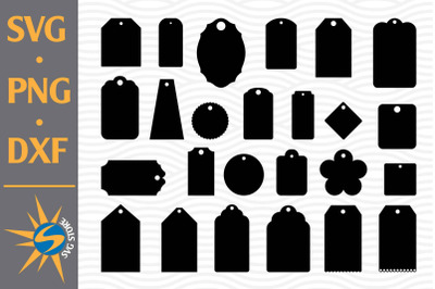 Tag Silhouette SVG, PNG, DXF Digital Files Include