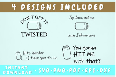 Can SVG Bundle - 4 Designs