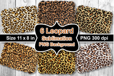 Sublimation Leopard PNG Background Set