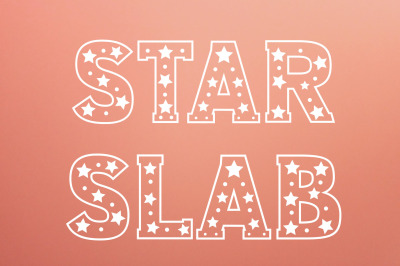 Star Slab Font