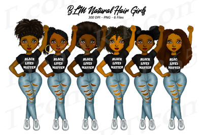 Black Women Clipart BLM Black Lives Matter PNG