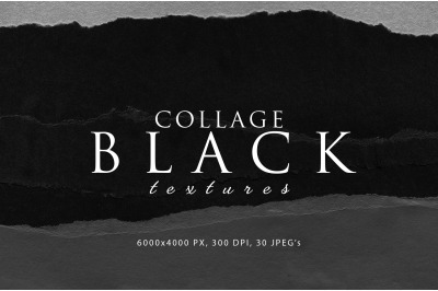 Black Paper Collage Textures