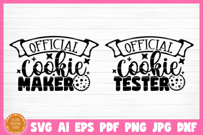 Cookie Maker Cookie Tester Mother Daughter SVG Cut Files