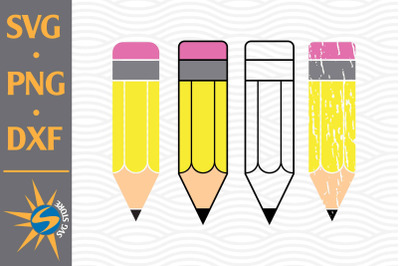 Pencil SVG, PNG, DXF Digital Files Include