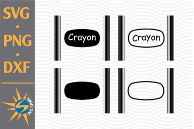 Crayon Label SVG&2C; PNG&2C; DXF Digital Files Include