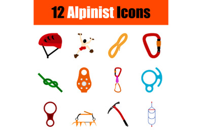 Alpinist Icon Set