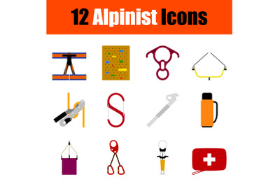 Alpinist Icon Set