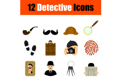 Detective Icon Set