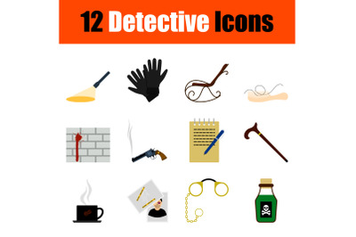 Detective Icon Set