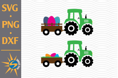 Tractor Easter SVG&2C; PNG&2C; DXF Digital Files Include