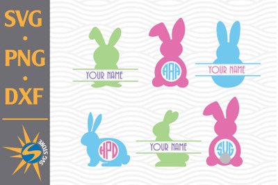 Easter Monogram SVG&2C; PNG&2C; DXF Digital Files Include