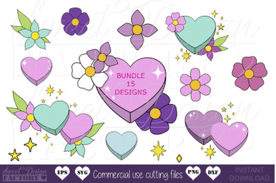 Candy Hearts SVG Bundle