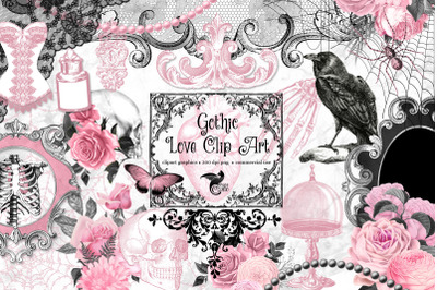 Gothic Love Clipart