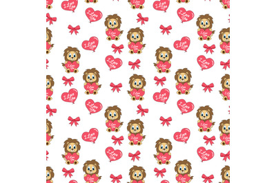 cute lion pattern