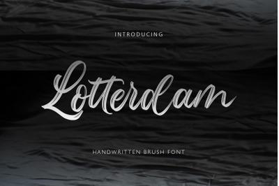 Lotterdam Brush Font