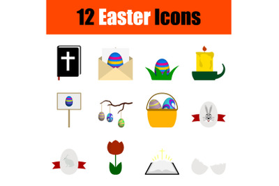 Easter Icon Set