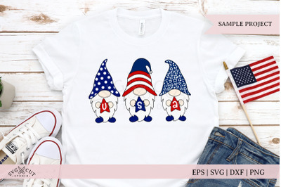 4th of July Gnomes SVG Files