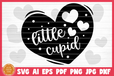 Little Cupid Conversation Heart Valetine&#039;s Day SVG Cut File