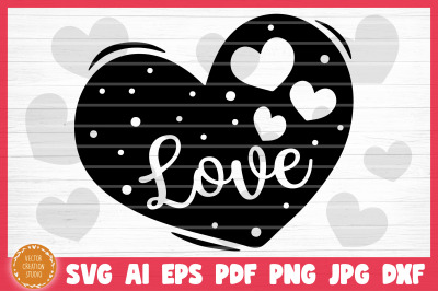 Love Conversation Heart Valetine&#039;s Day SVG Cut File