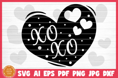 XOXO Conversation Heart Valetine&#039;s Day SVG Cut File