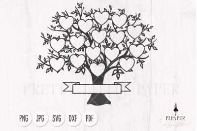 Family tree svg 16 members, svg family tree, family reunion svg