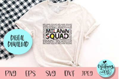 Melanin squad svg, melanin svg