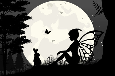 fairy silhouette