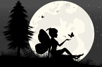 fairy silhouette