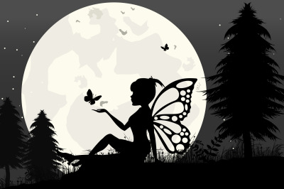 fairy silhouette