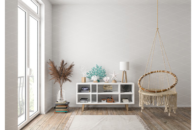 Interior scene artwork background interior mockup