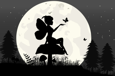 fairy silhouette