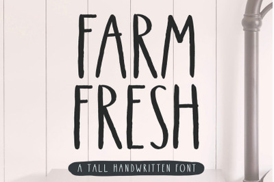 Farm Fresh | Handwritten Rustic Farmhouse Font