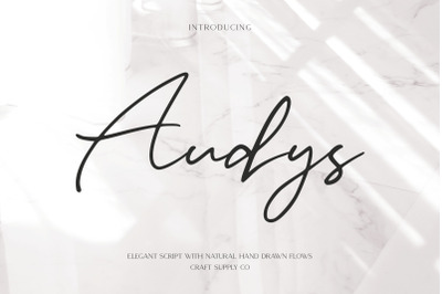 Audys - Elegant Script Font