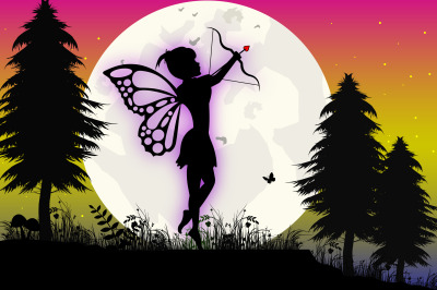 fairy silhouette