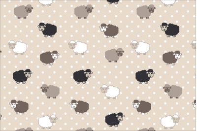 Counting Sheep Seamless Pattern