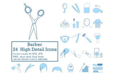 Barber Icon Set