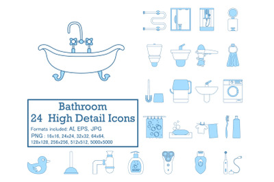 Bathroom Icon Set