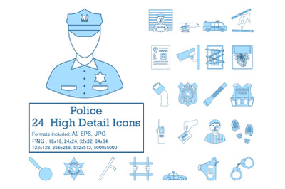 Police Icon Set