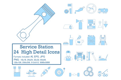 Service Station Icon Set