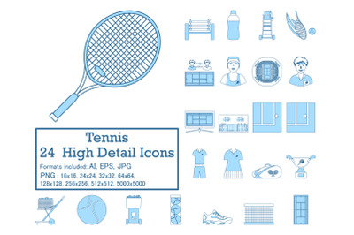 Tennis Icon Set