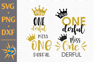 Miss Onederful SVG, PNG, DXF Digital Files Include