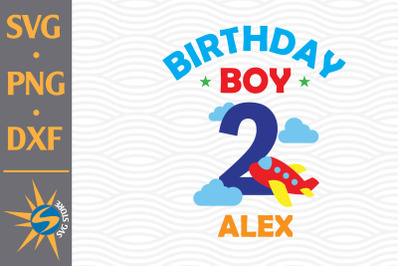 Birthday Two Air Plane SVG, PNG, DXF Digital Files Include