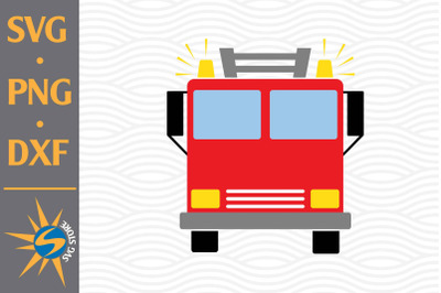 Fire Truck SVG, PNG, DXF Digital Files Include