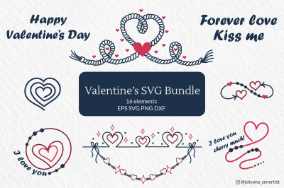 Valentines SVG Bundle, Valentines day SVG clipart for cricut